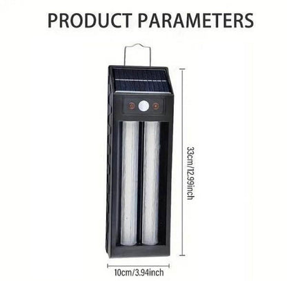 Solar Sensor Wall Lamp + Bottom Ambient Light W/Hanging Hook | HW 668-2