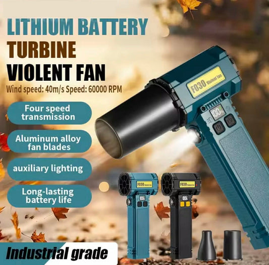 F030 Violent Fan Dual Blow-Suction W/Light+2*Attachments