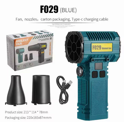 F029 Violent Fan Dual Blow-Suction W/Light+2*Attachments