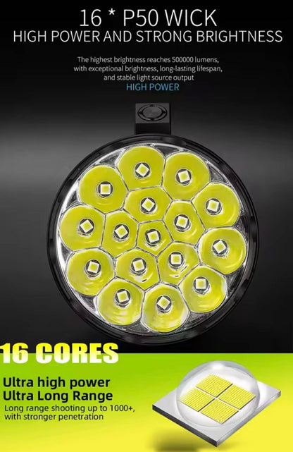 Light Canon Long Range Flashlight W/Solar Charge Box | W5221-1