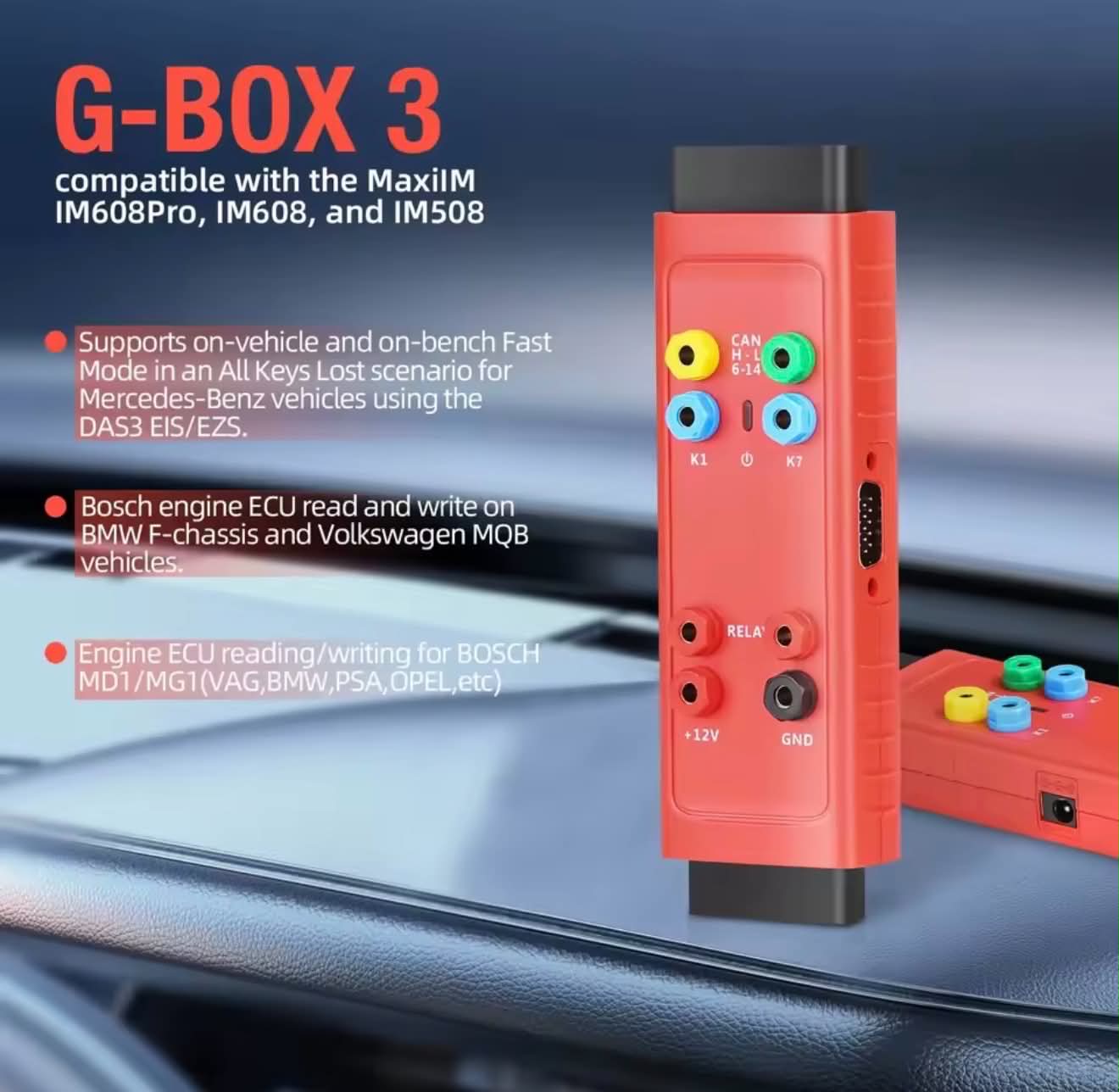 AUTEL G-BOX3 Key Programming Adapter | Benz & BMW