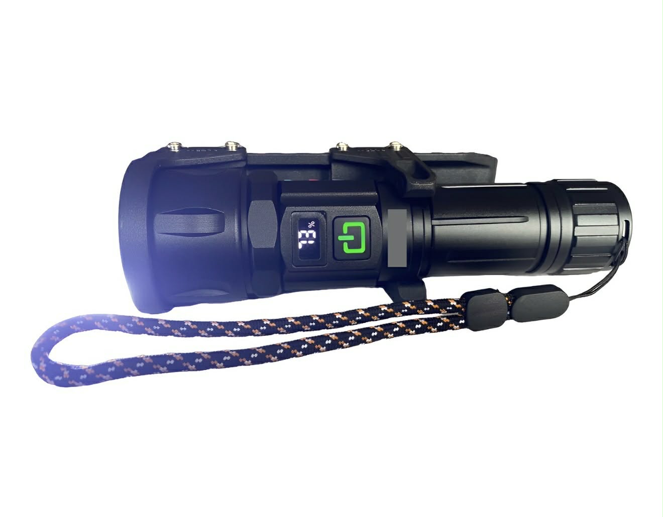 Magnetic Zoom Flashlight W/Tactical Bracket Clip | W5239