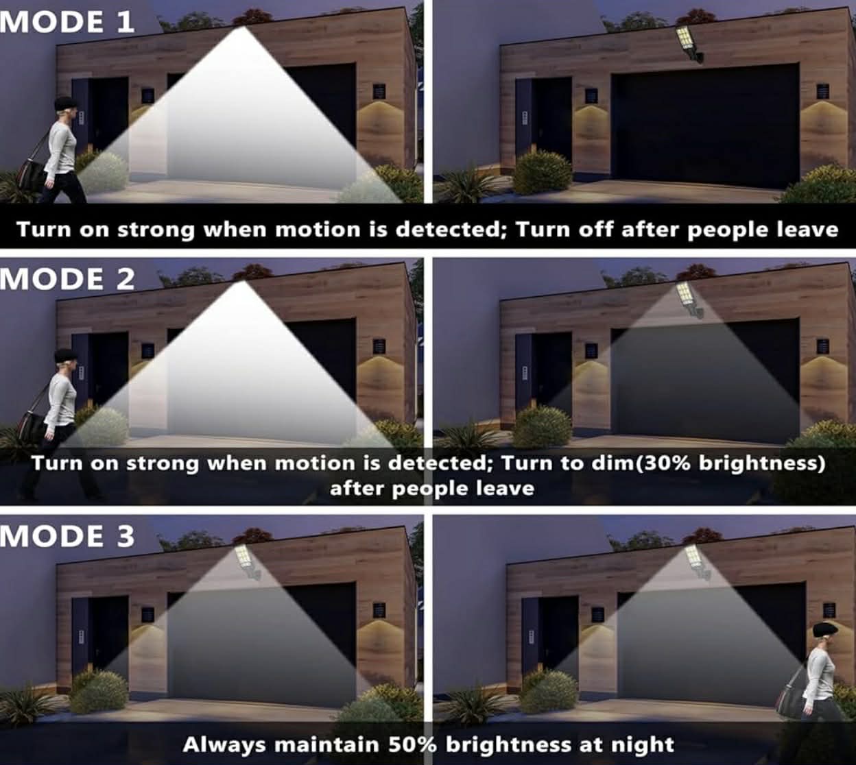 Sensor Street Lamp Outdoor Super Bright COB | 616-4