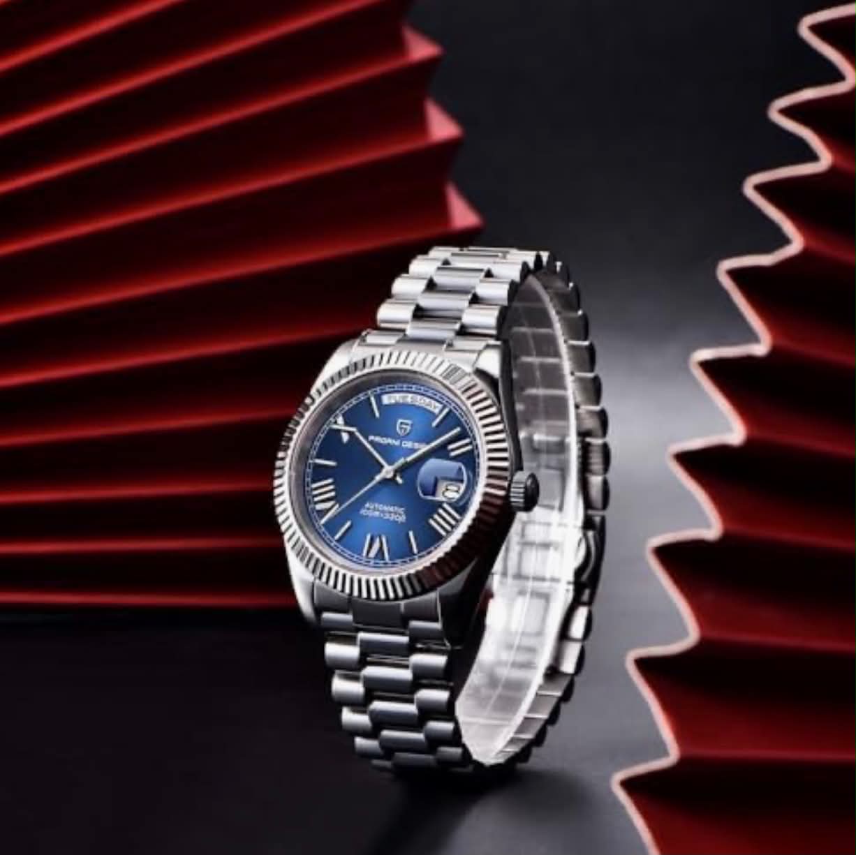 Pagani Design PD-1783 Men Automatic Luxury Watch W/Date Day Display