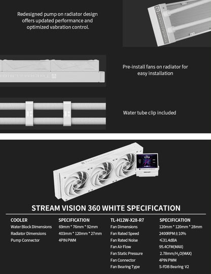 Thermalright Stream Vision 360 All-In-One CPU Liquid Cooler