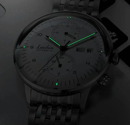 Luobin Automatic 42mm Watch W/2 Styles Strap | LB1815