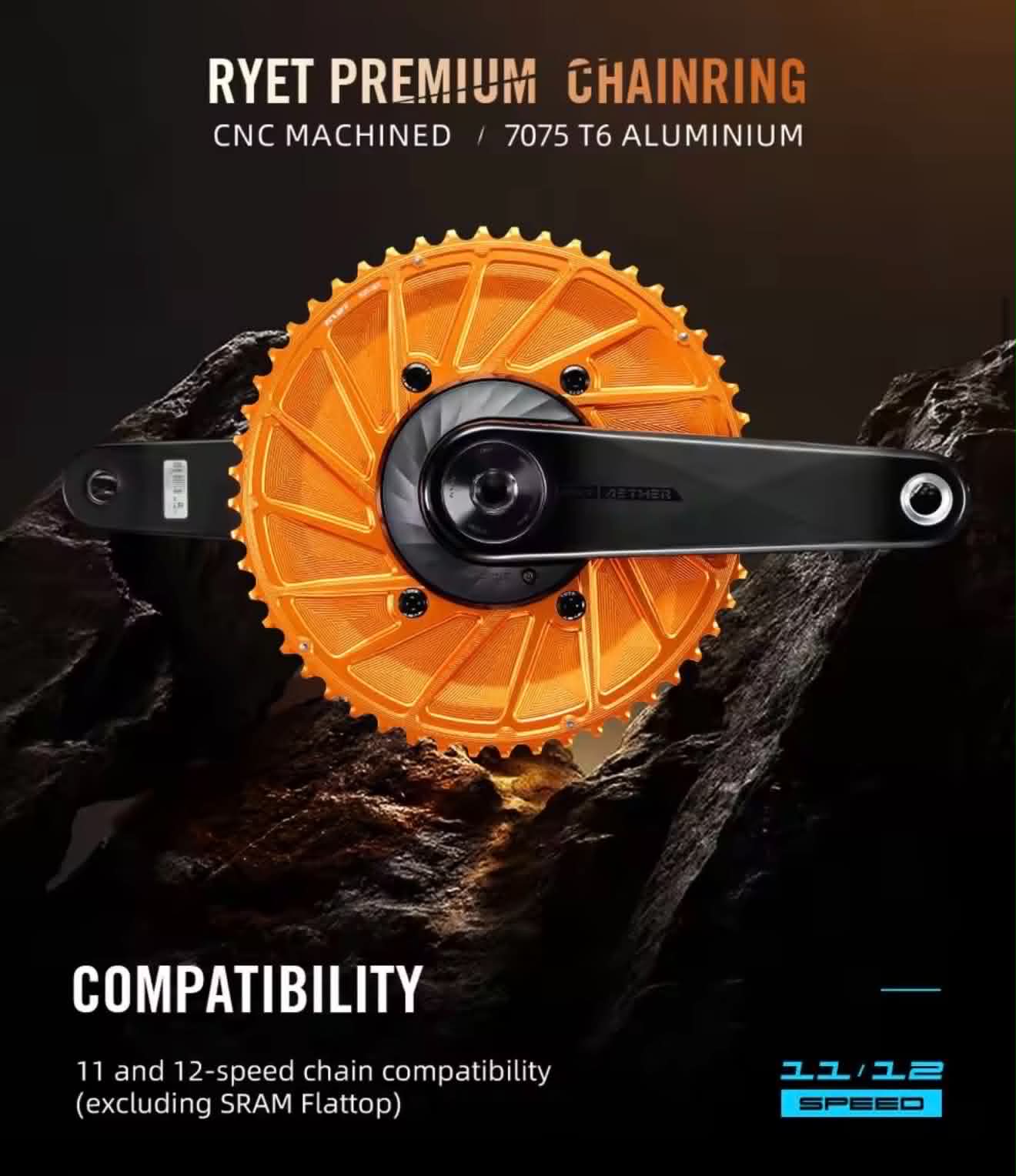 RYET Aero Road Bike Chainring 56-42T Bicycle Chainwheel | Road & TT Bikes