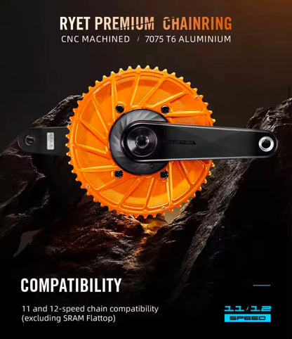 RYET Aero Road Bike Chainring 56-42T Bicycle Chainwheel | Road & TT Bikes