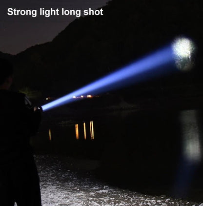 White Laser Mini USB Flashlight W/Clip