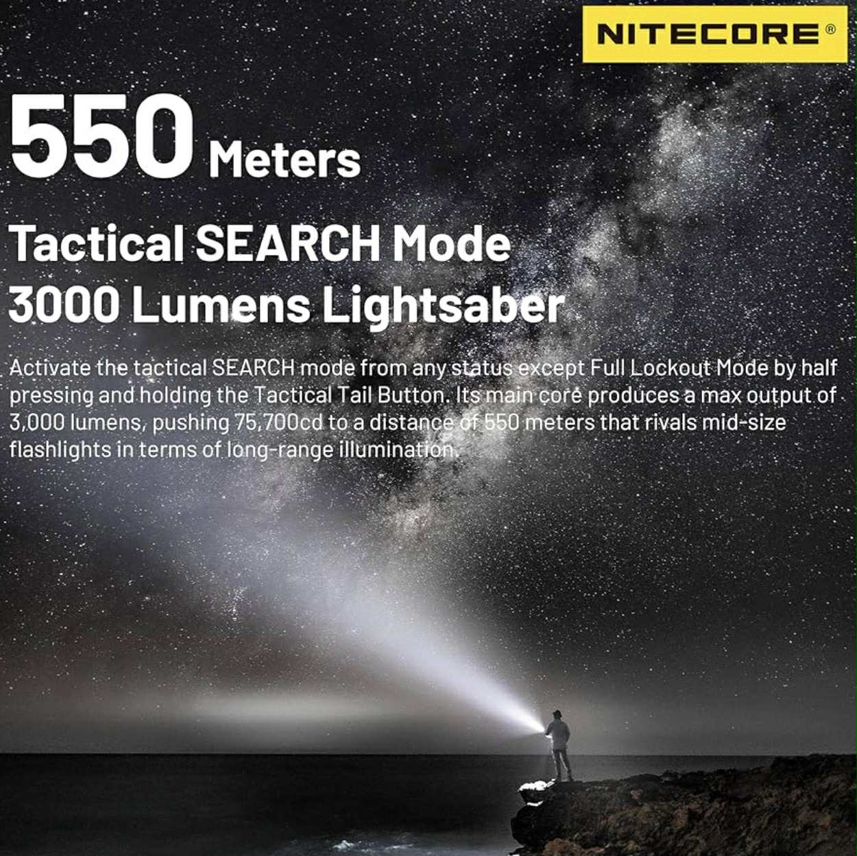 NITECORE Lumin Shield EDC35 5000LM Torch
