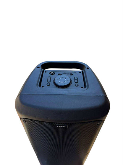 DEYIND BT Speaker 8.5”x2 Karaoke W/Wireless Mic | CS-8810