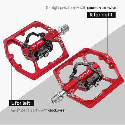 FOOKER FK-155 MTB Pedals W/Clipless Pedal