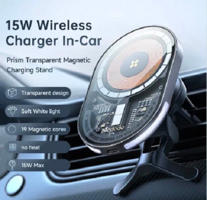 MCDODO CH-2340 Prism Series Magnetic Wireless Charger Car Mount Air Vent Clip Charging Bracket