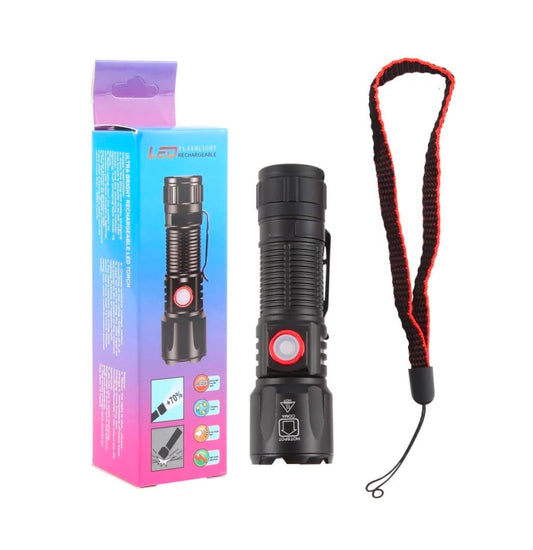 White Laser Mini USB Flashlight W/Clip