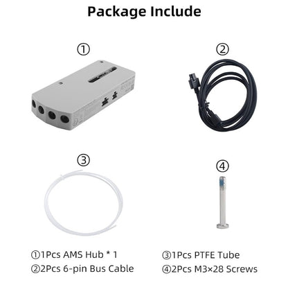 Bambu Lab AMS Hub (Expand) for P1S/P1P/X1C