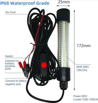 Underwater Submersible 126 LED Green Night Fishing