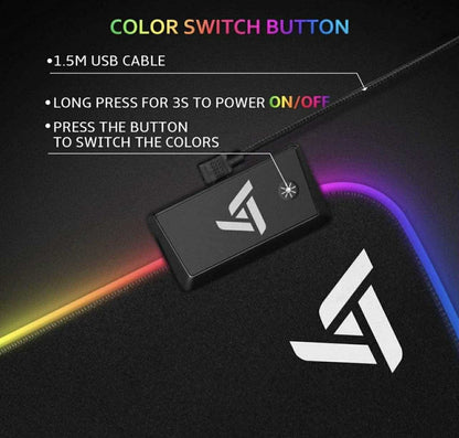 Victsing PC247A LED RGB Gaming Mouse Pad XL | 80x40cm
