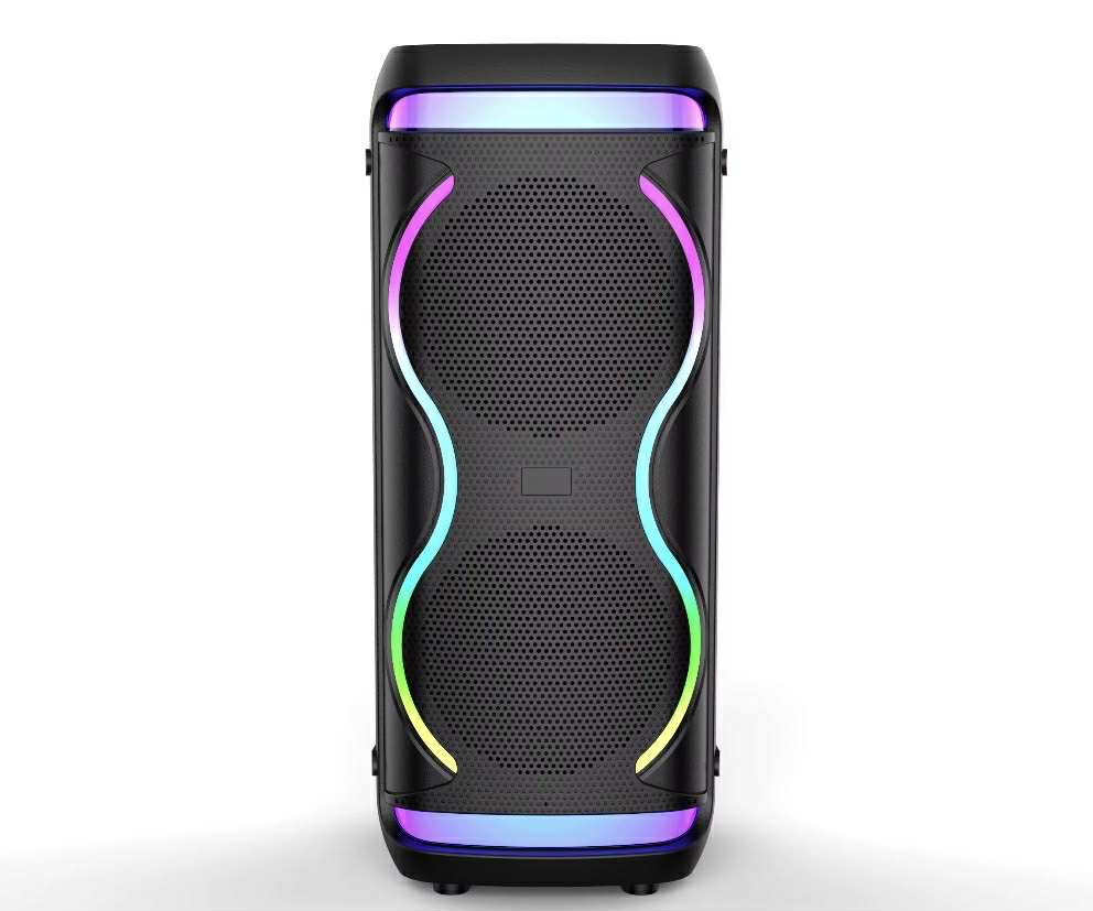 BT Speaker 8”x2 Karaoke W/Wireless Mic | CS-8809