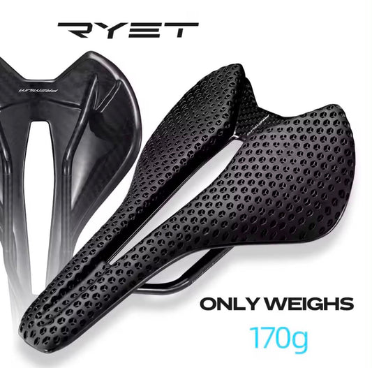 RYET Carbon PREMIUM 3D-Printed Honeycomb Bicycle Saddle | SD-T60-3D