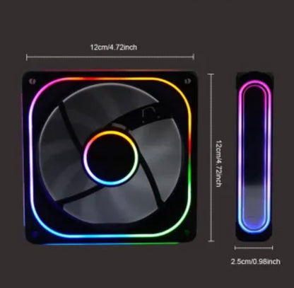 MANMU SFS-36 PC Cooling Fan 120mm RGB Fan CPU Cooler