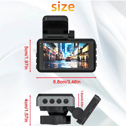 4K UHD 3” Dash Cam Front &amp; Rear Car DVR WIFI W/APP