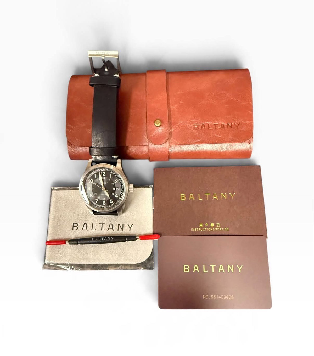 BALTANY S2049 Automatic 39mm Calendar Field Watch