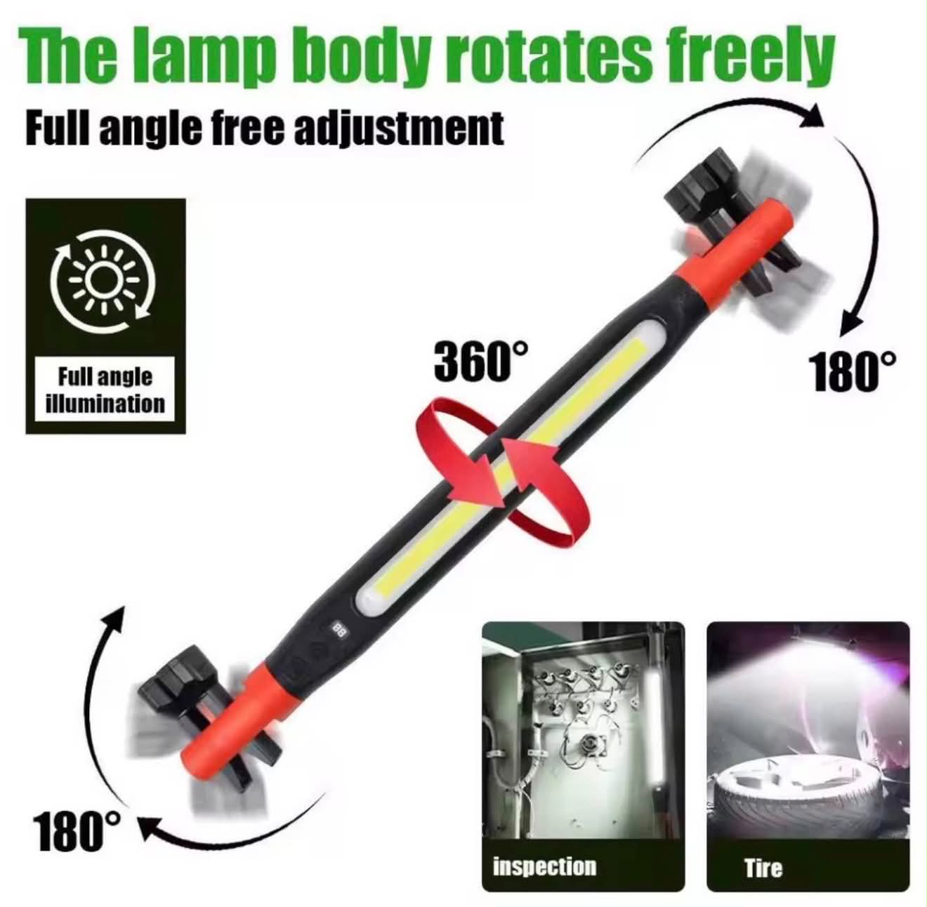 Magnetic COB Work Light LED Underhood Work Lamp W/Hooks | ZJ-8905
