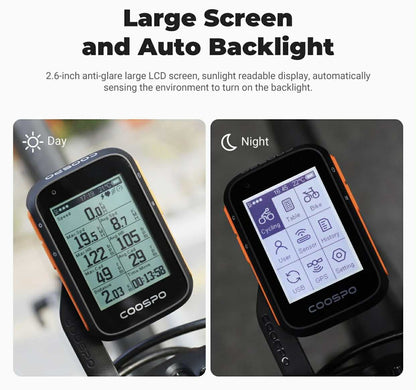 CooSpo GPS Cycling Computer Wireless Bike Speedometer | BC200
