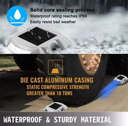 Solar LED Dock Light Driveway Marker Lights | 2pcs | 4 Colours
