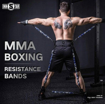 INNSTAR MMA Boxing Training Resistance Belt Band Set | 175LBS Beginner