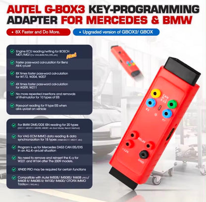 AUTEL G-BOX3 Key Programming Adapter | Benz & BMW