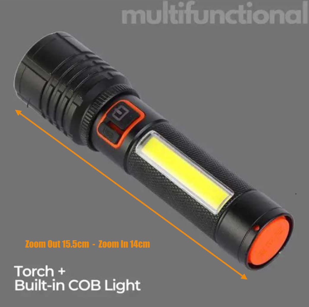 Power Style White Laser + COB Torch | PS-LED+COB-GB