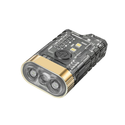 Mini Portable Key Light LED Flashlight TYPE C Rechargeable Camping Hiking Lantern High Power Luminous Flash Light Pocket Torch