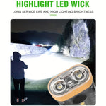 Mini Portable Key Light LED Flashlight TYPE C Rechargeable Camping Hiking Lantern High Power Luminous Flash Light Pocket Torch