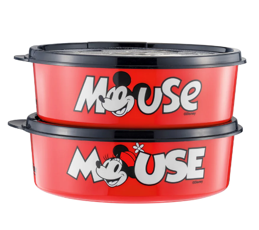 Tupperware Minnie and Mickey Handy Bowl Set Disney Special Collection