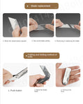 Swiss+Tech Folding Utility Knife Unpacking Express Knife Paper Knife Wallpaper Knife Small Cutting Blade