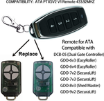Garage Gate Door Remote Control for ATA PTX-5 Ptx5V2 Triocode 128 Ataptx5-V2