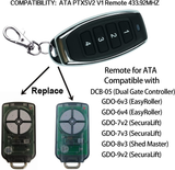 Garage Gate Door Remote Control for ATA PTX-5 Ptx5V2 Triocode 128 Ataptx5-V2