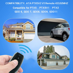 Garage Gate Door Remote Control for ATA PTX-5 Ptx5V2 Triocode 128 Ataptx5-V2