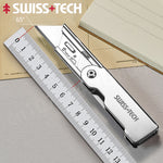 Swiss+Tech Folding Utility Knife Unpacking Express Knife Paper Knife Wallpaper Knife Small Cutting Blade