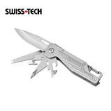 SWISS TECH 13 in 1 Folding Multi Tool Outdoor Pocket Mini Camping Portable Multitool