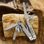 SWISS TECH Folding Multitool Pliers 15 in 1 Stainless Steel Multifunction Tool Ideal for Camping Outdoor Repairing Hiking