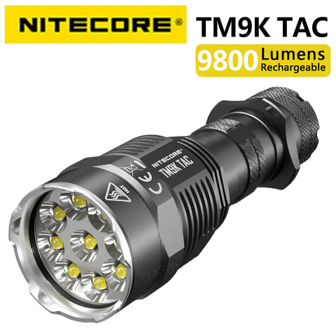 NITECORE TM9K TAC 9800 Lumens Strong Light Tactical Flashlight