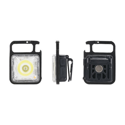 Multifunctional Mini LED Flashlight Key Chain Light Portable Camping Light COB Tent Lamp with Magnetic 11 Lighting Modes