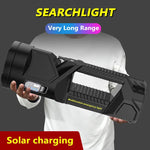 Powerful Torch Handheld LED Searchlight Tactical Lantern USB Rechargeable Camping Lights Outdoor Portable handy Hand Lamp