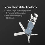 Nextool Multi-functional Mini Wrench Multi-tool Portable Folding Knife File Screwdriver Bottle Opener Outdoor Camping EDC Tools