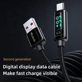 Mcdodo PD 66W USB To Type C 6A Fast Charging Cable For Huawei Xiaomi Samsung VIVO OPPO QC Flash Charge Digital Display Data Cord