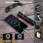 WUBEN C2 USB Rechargeable LED Flashlights with Power Bank 7 Modes 2000 High LM IP68 Waterproof Flashlight