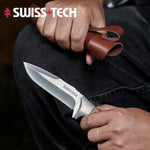 Swiss+Tech Outdoor Camping Picnic Knife High Hardness D2 Steel Knife Equipment