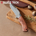 Swiss+Tech Outdoor Camping Picnic Knife High Hardness D2 Steel Knife Equipment